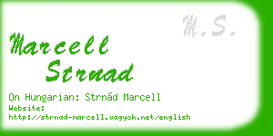 marcell strnad business card